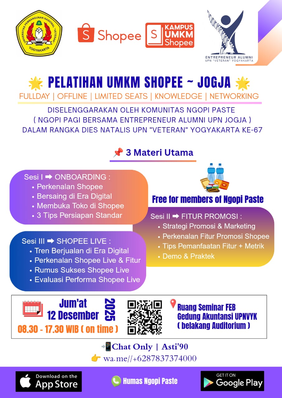 Program Initiation: “Shopee MSME Training – Jogja by UPNVY Alumni Entrepreneurs”